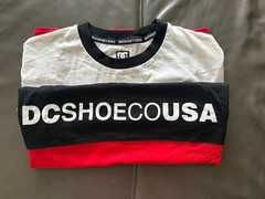 DC Shoes Glenferrie T-Shirt Mens Large White Black Red Skate Streetwear