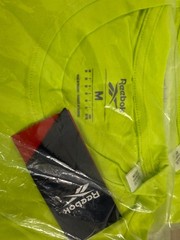 REEBOK Identity Big Logo T-Shirt sz M MEDIUM Acid Yellow i[