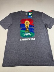 FIFA Official Licensed World Cup T Shirt S/S New with Tag Dark Gray