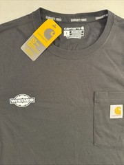 NWT Carhartt Force Relaxed Fit Pocket T-shirt Men’s Small Black Logo