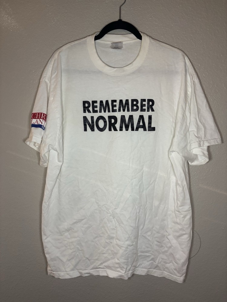 The Chris Plante Show Remember Normal White T-Shirt Size 2XL