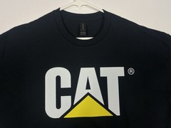 Caterpillar CAT Logo Work Tee (Brand New Condition) Black Short Sleeve T-Shirt
