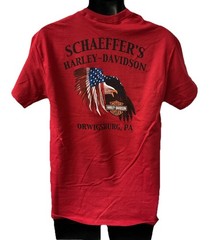 Harley Davidson Men’s Sunny Short Sleeve T-Shirt Red 402946330