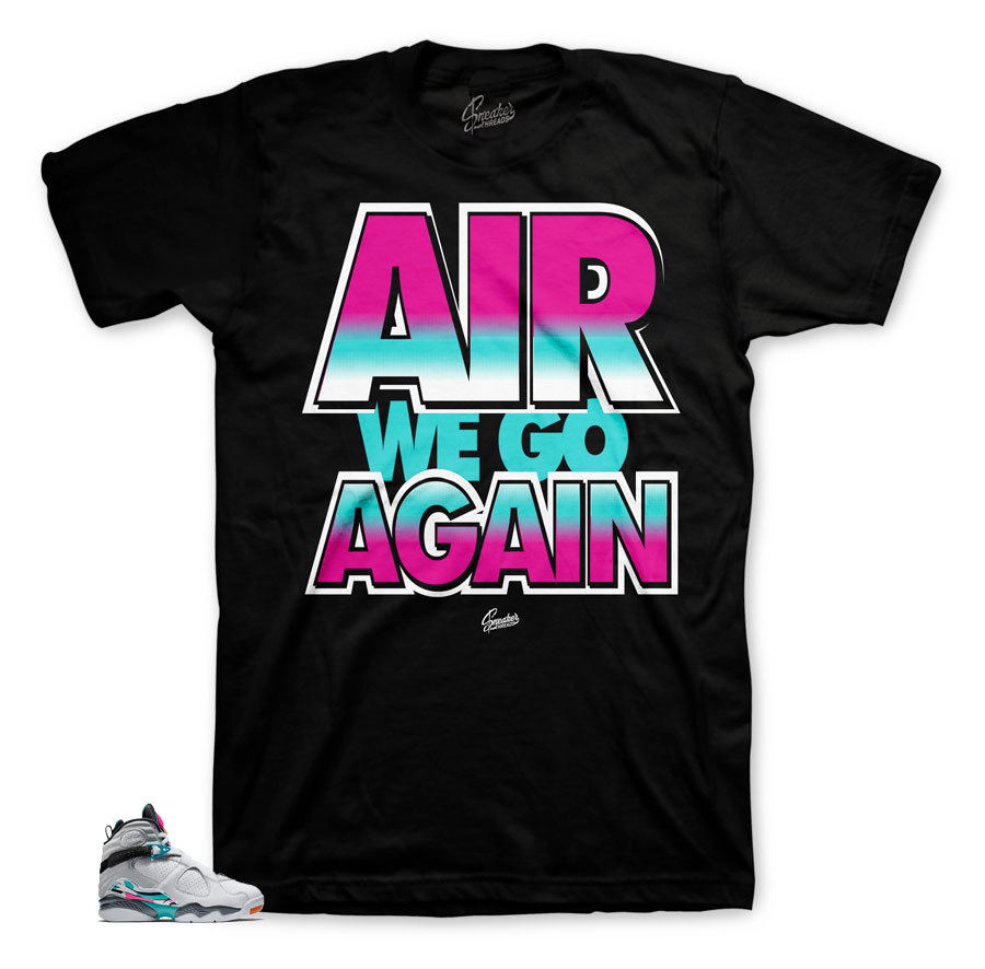 Shirt To Match Jordan 8 South Beach Turbo Green Shoes – Air We Go Shirt