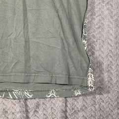 Black Label Men’s XL Graphic T-Shirt Green Y2K Gothic Distressed Biker