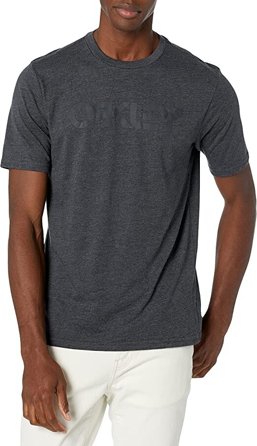Oakley Mens Mark II Tee Short Sleeve Jet Black Heather T-Shirt Size Medium New