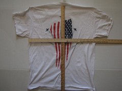 USAF Thunderbirds Shirt Mens Large White Graphic Tee Patriotic Flag Eagle Jets