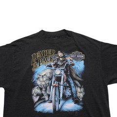 VTG 3D EMBLEM HARLEY DAVIDSON STURGIS 50TH 1990 LEADER OF THE PACK T-SHIRT XL