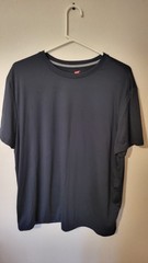 Hanes L T Shirt Black Mens S Sleeve Poly spandex 30 L 26 Across Front Chest pi
