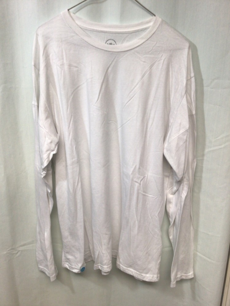 30A White XL Long Sleeve T Shirt T11 (Made from Recycled Plastic Bottles)