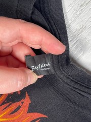 Bay Island Sportswear 2009 Men’s Black Metallica Fire Skulls Graphic M T-Shirt