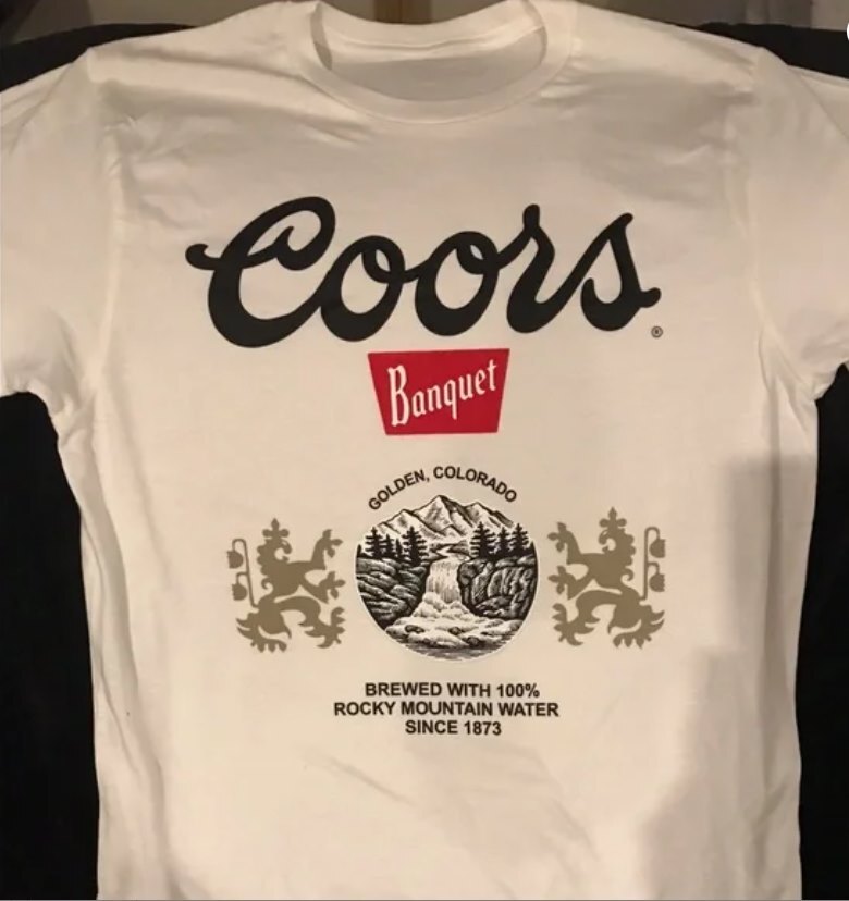 Coors Banquet Beer Brand Tshirt