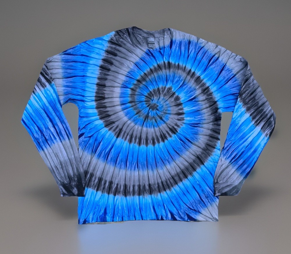 *New* 3XL & 4XL Handmade Tie Dye, Electric Graphite, Crew or V-Neck