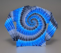 *New* 3XL & 4XL Handmade Tie Dye, Electric Graphite, Crew or V-Neck