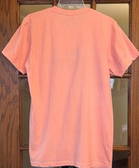 Lacoste Men’s Light Orange Cotton Crew Neck T-Shirt Embroidered Alligator M L XL