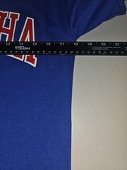 NWT Champion Dematha Catholic High School Small Mens Blue Graphic Logo Tee
