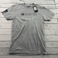 NEW 5.11 Tactical Logo Short Sleeve T Shirt Men’s Small Heather Grey