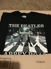 The Beatles Abbey Road Graphic T-shirt Men xl Black Short Sleeve