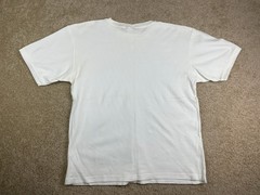 Vintage Old Navy Basic T-Shirt Mens XL Ribbed Knit Crewneck Solid White