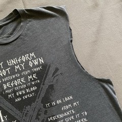 Grunt Style Tank Top Mens XL Gray Cut Sleeves 2nd Amendment USA Gun Rights