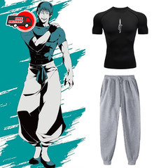 Anime Jujutsu Kaisen Toji Compression Shirt Set Casual Performance Set Men’S Ath