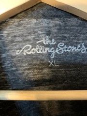 The Rolling Stones Logo Black T Shirt Mens XL Band Rock Tee