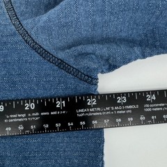 Carbon2Cobalt Mens Blue Ombre Textured Long Sleeve Henley Shirt Large Cotton