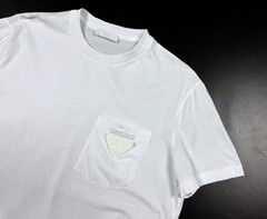 Auth Men’s PRADA Milano Logo White Casual Cotton Short Sleeve t Shirt Size S/M