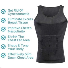 Men Compression Shirts Sleeveless Body Shaper Base Layer Slimming Tank Top Vest