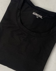 32 Degrees Cool Men’s Crew Neck T-Shirt Tee BLACK XXL Quick Dry Excellent