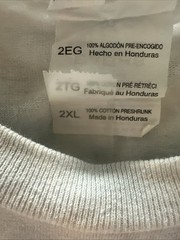 (C) White With Blue Tie Dyed Shirt Size 2xl