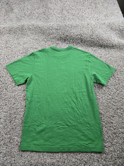 Apple T Shirt Medium Green Short Sleeve Crew Neck Cotton Graphic Employee