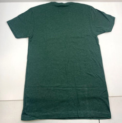 Glacier National Park Shirt Mens X- Small Green Wolf Art Outdoor Montana Tourist