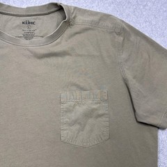 Kuhl Bravado Shirt Mens Large Khaki Wildfibre Cotton Short Sleeve Pocket Tee