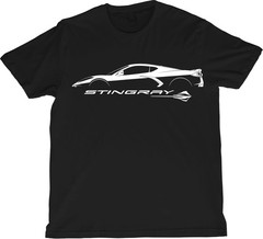 Vette C8 Z51 Silhouette T-Shirt – Modern Mid-Engine Sports Car Tee