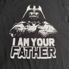 STAR WARS T Shirt Darth Vader Mask Adult Large Fifth Sun Luke I Am Your Father