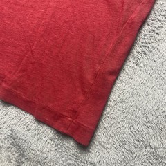Hollister Tshirt Men’s Red Logo Crew Neck Short Sleeve Cotton Poly Blend Size M