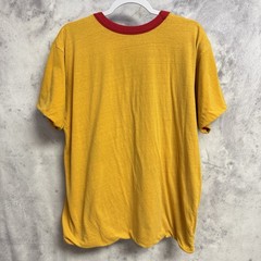 Vintage 90s Double Face Phys Ed T Shirt Mens XL Red/Yellow USA