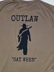 US Army 116th Infantry A Co 3/116 East African Response Force Outlaw T-Shirt L