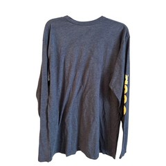 Jedco Jeep Men’s 100% Cotton Long Sleeve T Shirt Logo Gray Size XL Crewneck