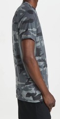 $60 RVCA Men’s Sport Vent Performance Camo Crew Neck T-Shirt-Grey Camo-Medium
