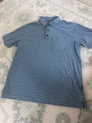 M Patagonia Men’s Organic Cotton Lightweight Striped Polo Shirt with Pocket
