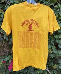 Vintage 1979 Cupertino High School Pioneers Class Of 79 T Shirt 70s 1970s Size M