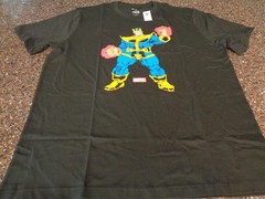 Marvel Thanos Adult Large T-shirt Black Infinity War Gauntlet Endgame NWT