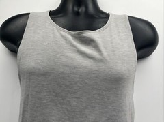 Men’s Casual Solid Grey Tank Top Sleeveless Athletic Tee Shirt Size N/A