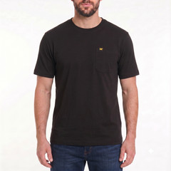 CAT Men’s Pocket Tee Shirt 100 Cotton Midweight Classic Comfortable S-XXL