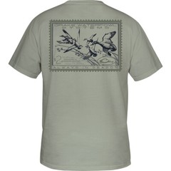 Drake Waterfowl Stamped Teal Short Sleeve T-Shirt