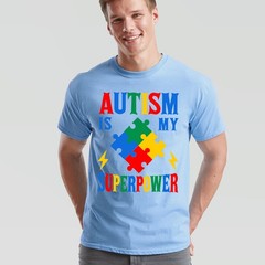 Autism Is My Superpower Autistic Unisex Tshirt Neurodiversity Awareness Gift Tee