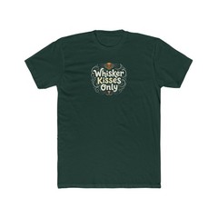 Whisker Kisses Only T-Shirt | Cat Lover Tee, Cute Cat Face Design