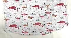 Men’s T-Shirt Free Planet Small Fun Flamingo Prints White Short Sleeve Stretch